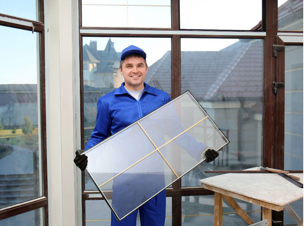 Moderne Glaserei-Ausrüstung und Technik